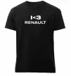 Мужская премиум футболка I <3 Renault Черный фото