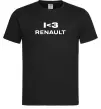 Мужская футболка I <3 Renault Черный фото