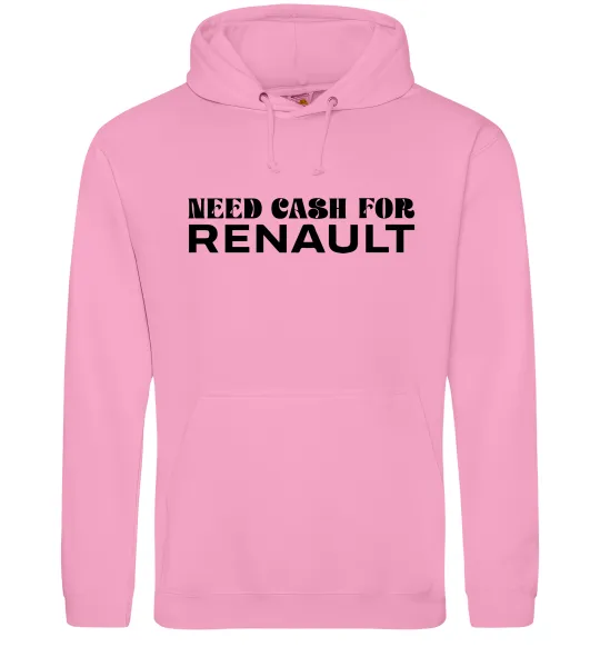 Женская толстовка (худи) Need cash for Renault Розовый фото