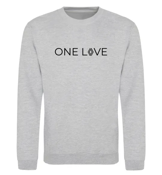 Свитшот Renault one love Серый меланж фото