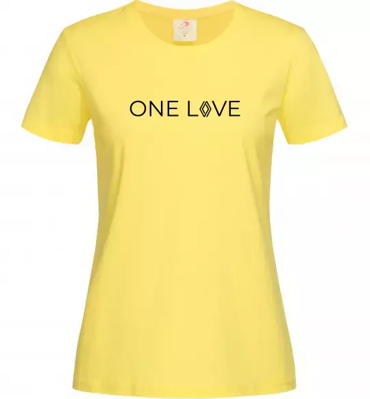 Женская футболка Renault one love Лимонный фото