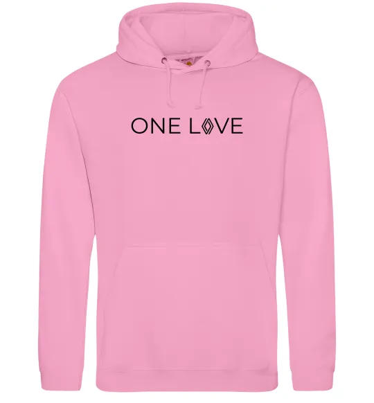 Женская толстовка (худи) Renault one love Розовый фото