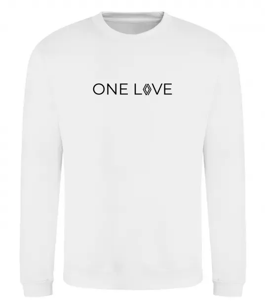 Світшот Renault one love Білий фото