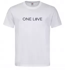 Мужская футболка Renault one love Белый фото