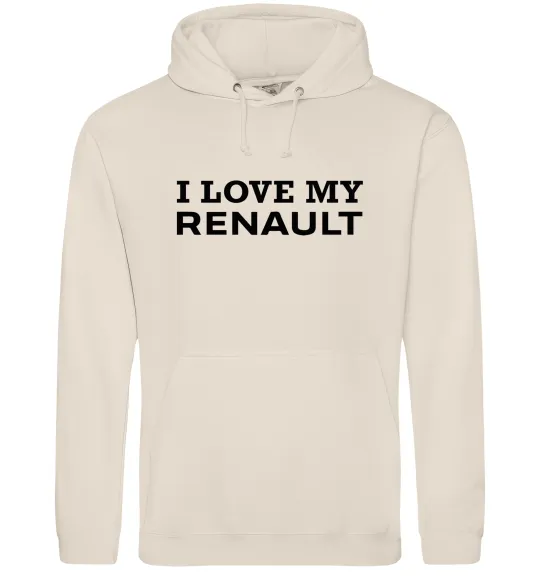 Женская толстовка (худи) I love my Renault Таш фото