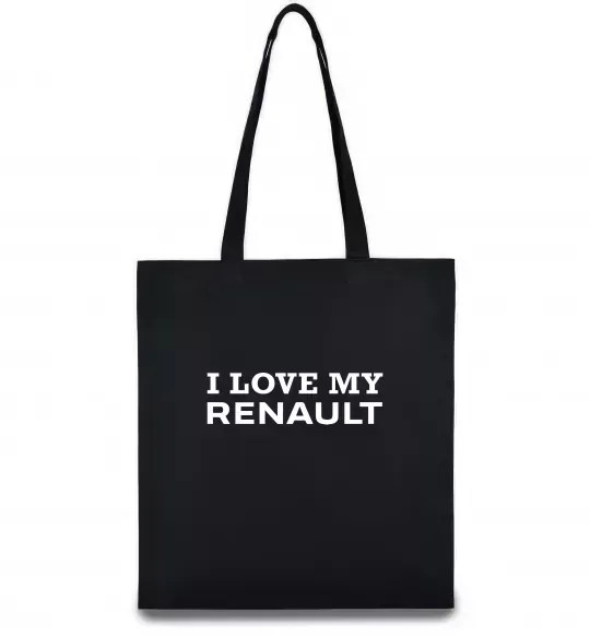 Эко-сумка I love my Renault Черный фото
