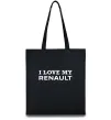 Эко-сумка I love my Renault Черный фото