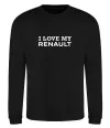 Свитшот I love my Renault Черный фото