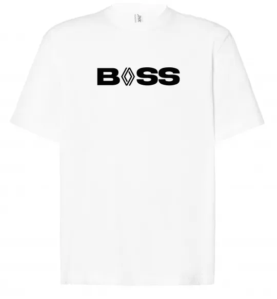Футболка Оверсайз Boss renault Білий фото