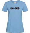 Женская футболка Boss renault Голубой фото