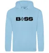 Мужская толстовка (худи) Boss renault Голубой фото
