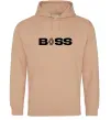 Женская толстовка (худи) Boss renault Песочный фото
