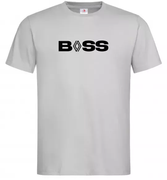 Мужская футболка Boss renault Серый фото