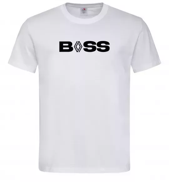Мужская футболка Boss renault Белый фото