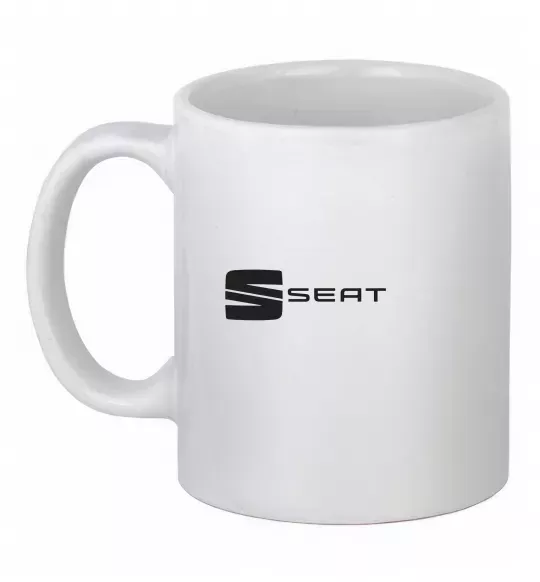 Чашка керамическая Seat Белый фото