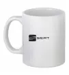 Чашка керамическая Seat Белый фото
