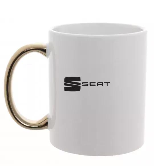 Чашка с цветной ручкой Seat Золото фото