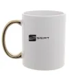 Чашка с цветной ручкой Seat Золото Чашка с цветной ручкой Seat Золото фото