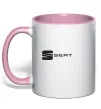 Чашка с цветной ручкой Seat Нежно розовый Чашка с цветной ручкой Seat Нежно розовый фото
