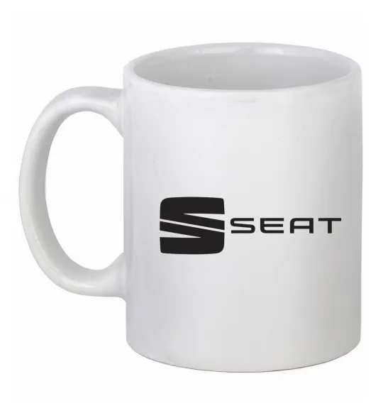 Чашка керамическая Seat Белый фото