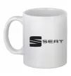 Чашка керамическая Seat Белый фото
