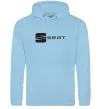 Мужская толстовка (худи) Seat Голубой фото