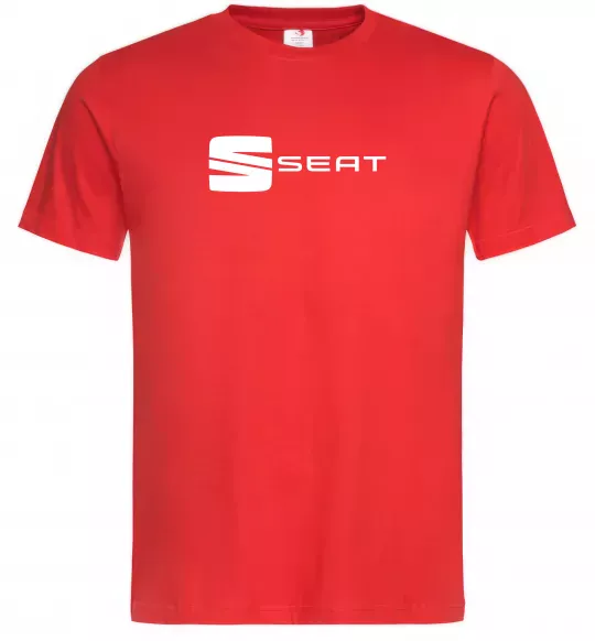 Мужская футболка Seat Красный фото