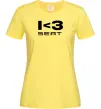 Женская футболка I <3 Seat Лимонный фото