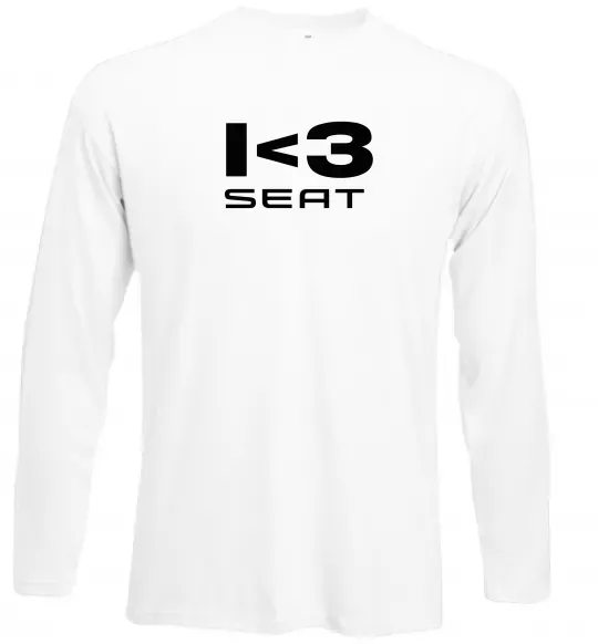 Лонгслів I <3 Seat Білий фото