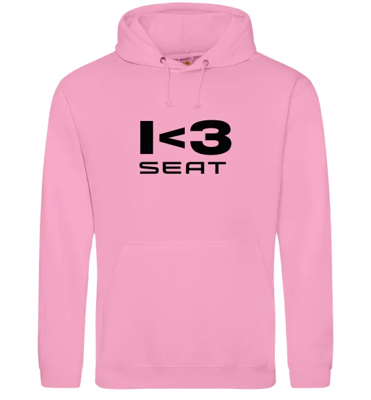 Мужская толстовка (худи) I <3 Seat Розовый фото