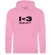 Женская толстовка (худи) I <3 Seat Розовый фото