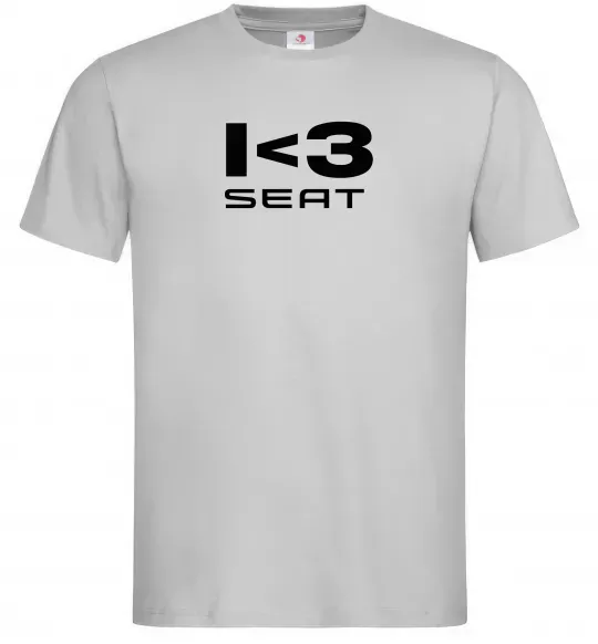 Мужская футболка I <3 Seat Серый фото
