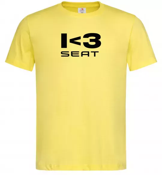 Мужская футболка I <3 Seat Лимонный фото