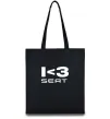 Эко-сумка I <3 Seat Черный фото