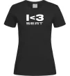 Женская футболка I <3 Seat Черный фото