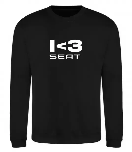 Світшот I <3 Seat Чорний фото