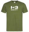 Мужская футболка I <3 Seat Оливковый фото