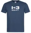 Мужская футболка I <3 Seat Темно-синий фото