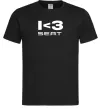 Мужская футболка I <3 Seat Черный фото