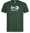 Мужская футболка I <3 Seat Темно-зеленый фото