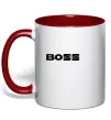 Чашка с цветной ручкой Boss Seat Красный Чашка с цветной ручкой Boss Seat Красный фото