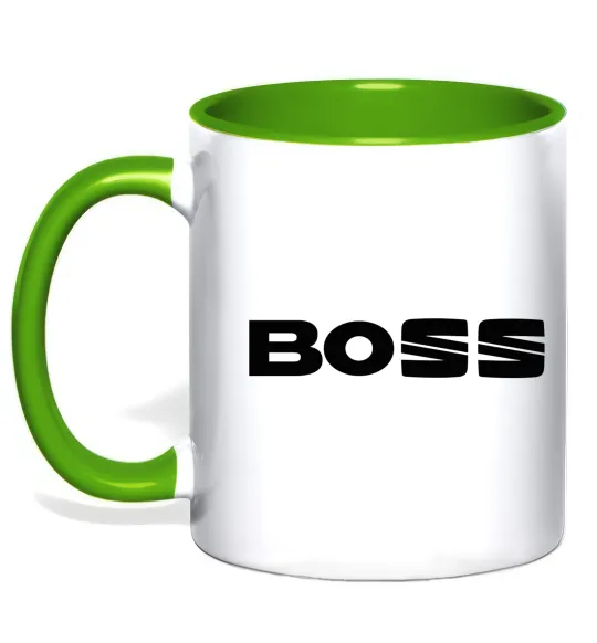Чашка с цветной ручкой Boss Seat Зеленый фото