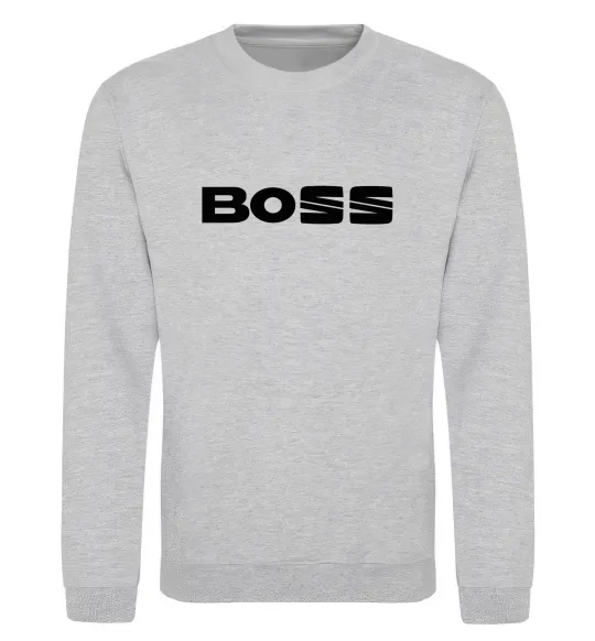 Світшот Boss Seat Сірий меланж фото