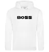 Чоловіча толстовка (худі) Boss Seat Білий фото