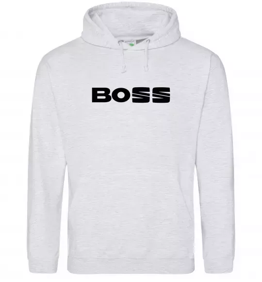 Чоловіча толстовка (худі) Boss Seat Сірий меланж фото
