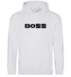 Чоловіча толстовка (худі) Boss Seat Сірий меланж фото