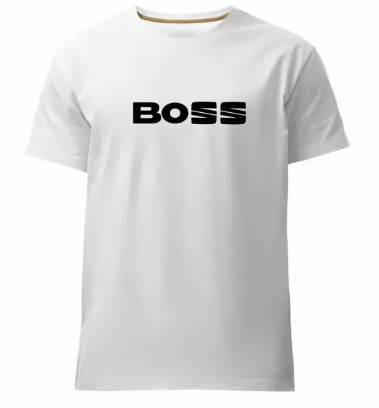 Чоловіча преміум футболка Boss Seat Білий фото