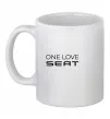 Чашка керамічна One love Seat Білий фото