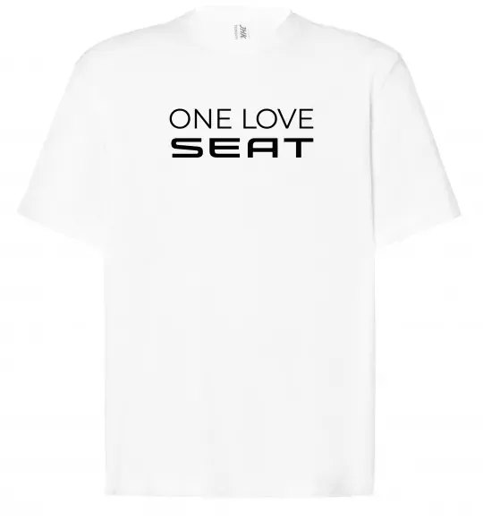 Футболка Оверсайз One love Seat Белый фото