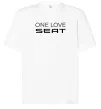 Футболка Оверсайз One love Seat Белый фото